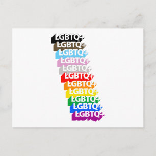 LGBTQ 3D POSTKARTE