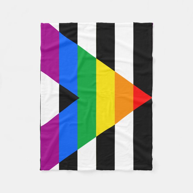 LGBTQ+-Alleinflagge Fleecedecke (Vorderseite)