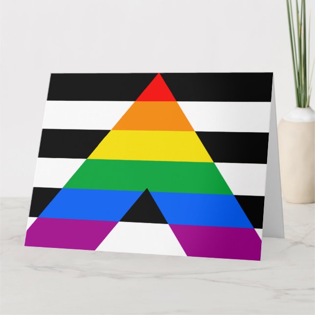 LGBTQ+-Alleinflagge Karte (Vorderseite)