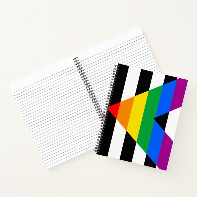 LGBTQ+-Alleinflagge Notizbuch (Innenseite)