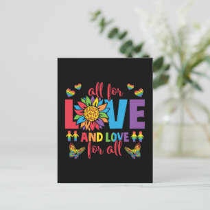 LGBTQ - Alles für Liebe und Liebe für alle Postkarte