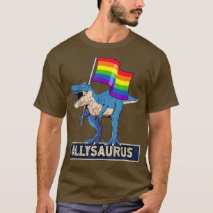 LGBTQ ALLYSAURUS Gay Pride- und Supportdesign - Ga T-Shirt