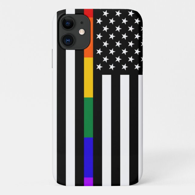 LGBTQ American Flag Case-Mate iPhone Hülle (Rückseite)