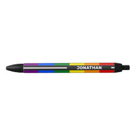 LGBTQ Anpassbarer Name Gay Pride Flag Regenbogen Kugelschreiber