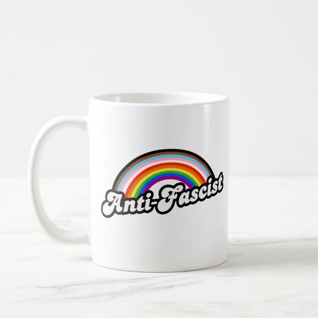 LGBTQ+ Antifaschist Kaffeetasse (Links)