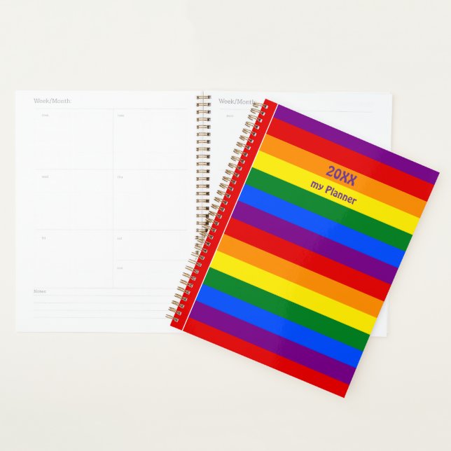 LGBTQ+ Arc-en-ciel en bandes pour le mois de la fi (Devant avec enveloppe)