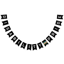 LGBTQ-Behinderung - Regenbogen Wimpelkette