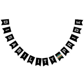 LGBTQ-Behinderung - Regenbogen Wimpelkette