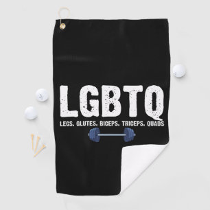 LGBTQ Beine Gesäß Bizeps Trizeps Quadrizeps Fitnes Golfhandtuch