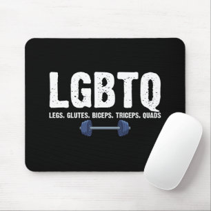 LGBTQ Beine Gesäß Bizeps Trizeps Quadrizeps Fitnes Mousepad