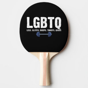 LGBTQ Beine Gesäß Bizeps Trizeps Quadrizeps Fitnes Tischtennis Schläger
