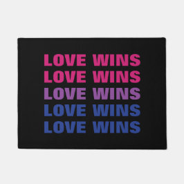 LGBTQ Bisexuelle Pride-Liebe gewinnt benutzerdefin Fußmatte