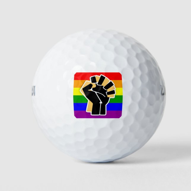 LGBTQ Black Ally Golfball (Vorderseite)