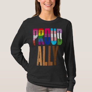 Lgbtq Black Pride Proud Ally Lesbian Gay Bi Trans T-Shirt