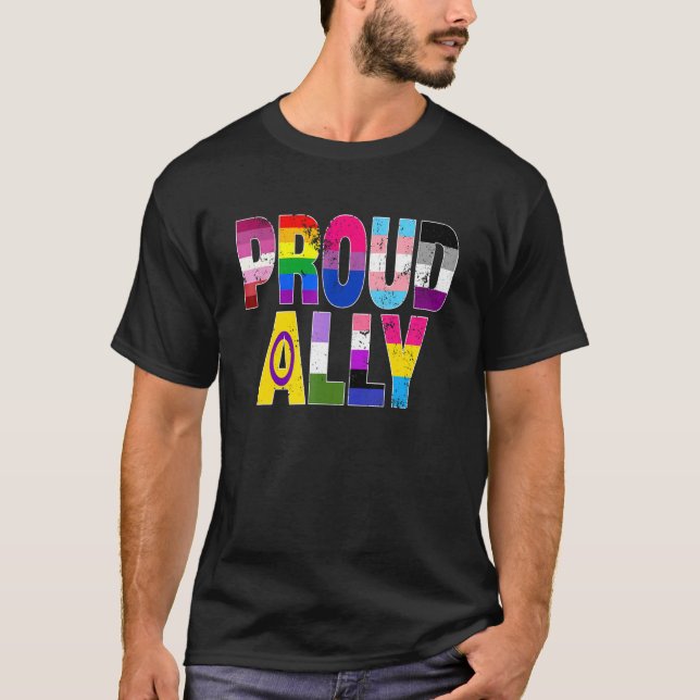 LGBTQ Black Pride Stolz Ally Lesbian Gay Bi Trans T-Shirt (Vorderseite)