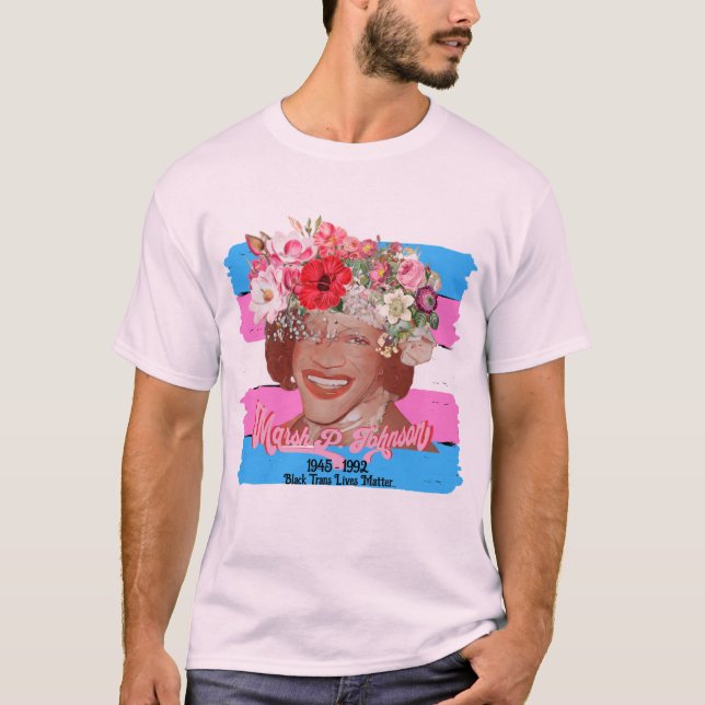 LGBTQ Black Trans Lives Materie T-Shirt (Vorderseite)