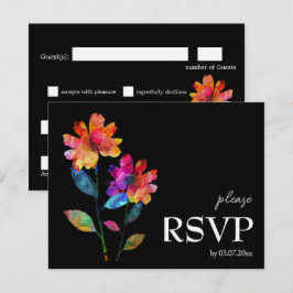 🌈 LGBTQ Budget Diätwahl Petals & Pride RSVP Karte