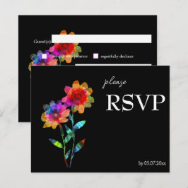 🌈 LGBTQ Budget Petals & Pride RSVP Karte