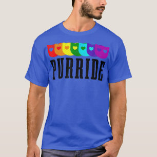 LGBTQ Cat Purride Gay Pride Monat Regenbogenflagge T-Shirt
