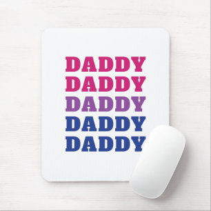 LGBTQ Daddy Bisexual Pride Vater Vatertag Mousepad