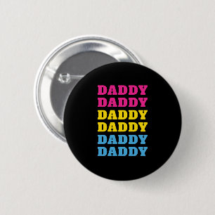LGBTQ Daddy Pansexual Pride Vater Vatertag Button