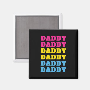 LGBTQ Daddy Pansexual Pride Vater Vatertag Magnet