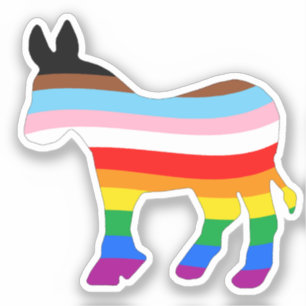 LGBTQ-Demokrat Aufkleber