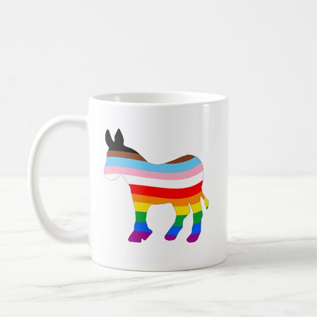 LGBTQ-Demokrat Kaffeetasse (Links)