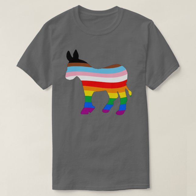 LGBTQ-Demokrat T-Shirt (Design vorne)