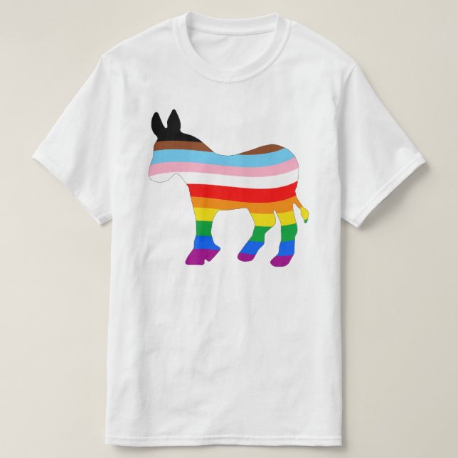 LGBTQ-Demokrat T-Shirt (Design vorne)