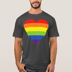 LGBTQ-Design für Regenbogen-Herz T-Shirt