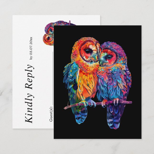 LGBTQ+, einfach, aber atemberaubend RSVP Karte (Vorne/Hinten)