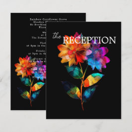 🌈 LGBTQ-Empfangsdetails Petals & Pride Begleitkarte