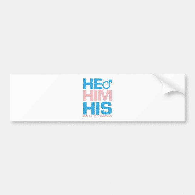 LGBTQ Er hat seinen Respekt vor meinen Geschlechte Autoaufkleber (Vorne)