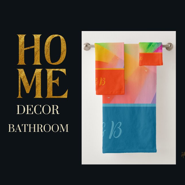 Lgbtq farbiger Regenbogen Badhandtuch Set (Von Creator hochgeladen)