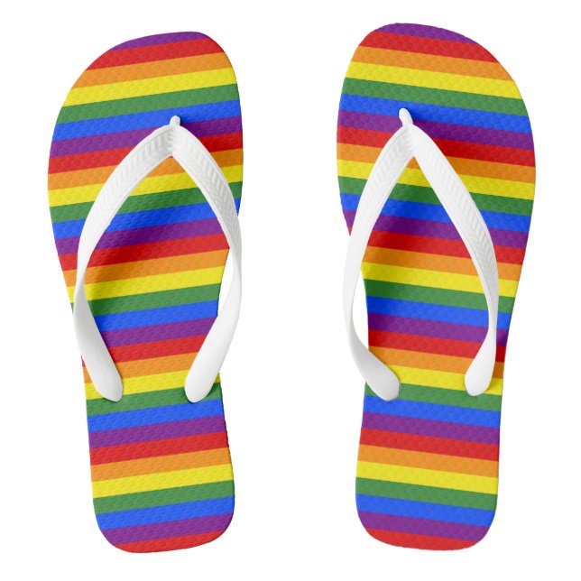 LGBTQ-Felgenmuster Flip Flops (Fußbett)