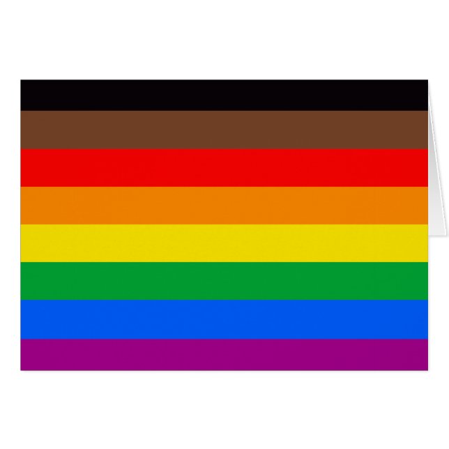 LGBTQ-Flag (8 Streifen) (Vorderseite (Horizontal))