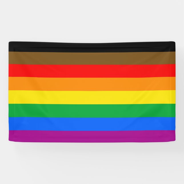 LGBTQ-Flag (8 Streifen) Banner (Horizontal)