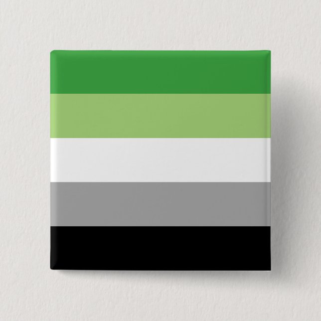 LGBTQ-Flag für Aromatiker Button (Vorderseite)