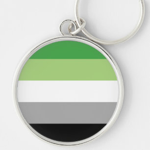 LGBTQ-Flag für Aromatiker Schlüsselanhänger