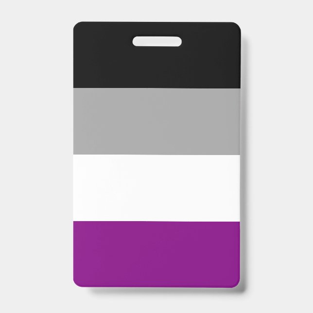 LGBTQ-Flag für asexual-stolz Ausweis (Vorderseite)
