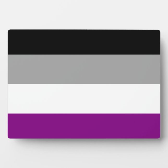 LGBTQ-Flag für asexual-stolz Fotoplatte (Vorderseite)