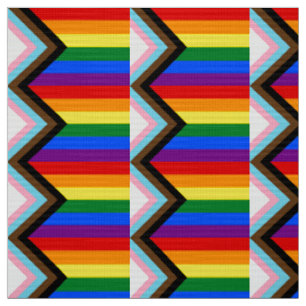 LGBTQ+-Flag für den Fortschritt Stoff