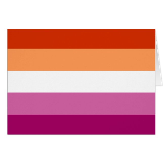 LGBTQ-Flag für Lesben (Vorderseite (Horizontal))