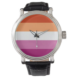 LGBTQ-Flag für Lesben Armbanduhr