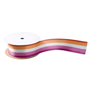 LGBTQ-Flag für Lesben Satinband