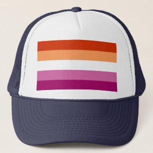 LGBTQ-Flag für Lesben Truckerkappe