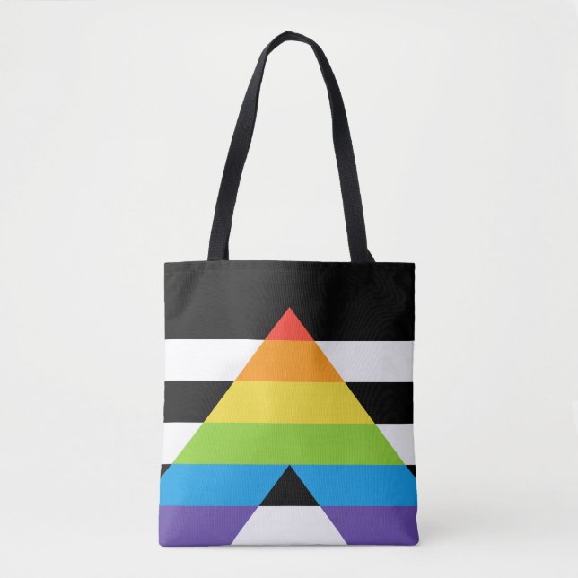 LGBTQ-Flag mit dem Alily Pride Tasche (Vorderseite)
