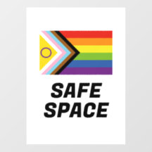 LGBTQ-Flag mit progressiven Werten im abgesicherte