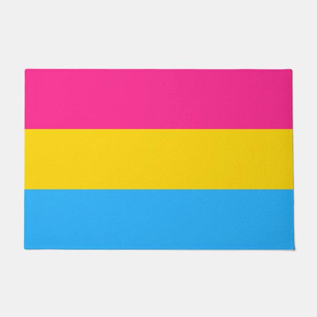 LGBTQ-Flag Pansexual Prilag Fußmatte (Vorderseite)